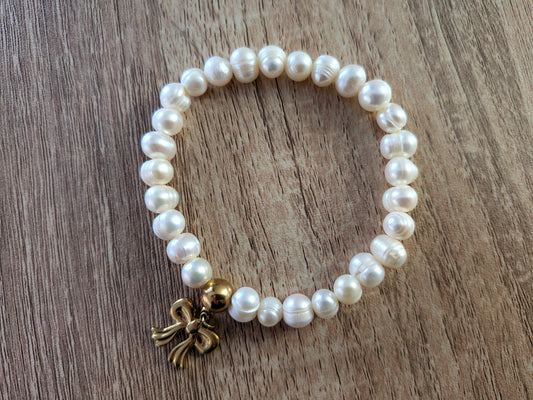 Bracelet "nœud" perles d'eau douce